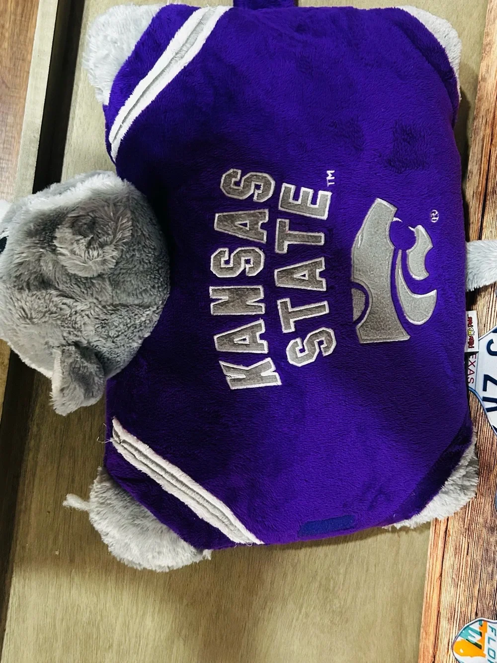 Kansas State Purple Plush Pillow Pet - Mascot Dog